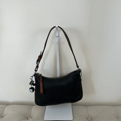 Coach Black Pebbled Leather Mini Shoulder Bag C05S-8E96