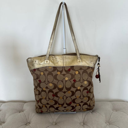 Coach Gold Heart Tote Bag J1194-F18870
