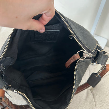 Coach Black Pebbled Leather Medium Mini Shoulder Bag C0782-F16890