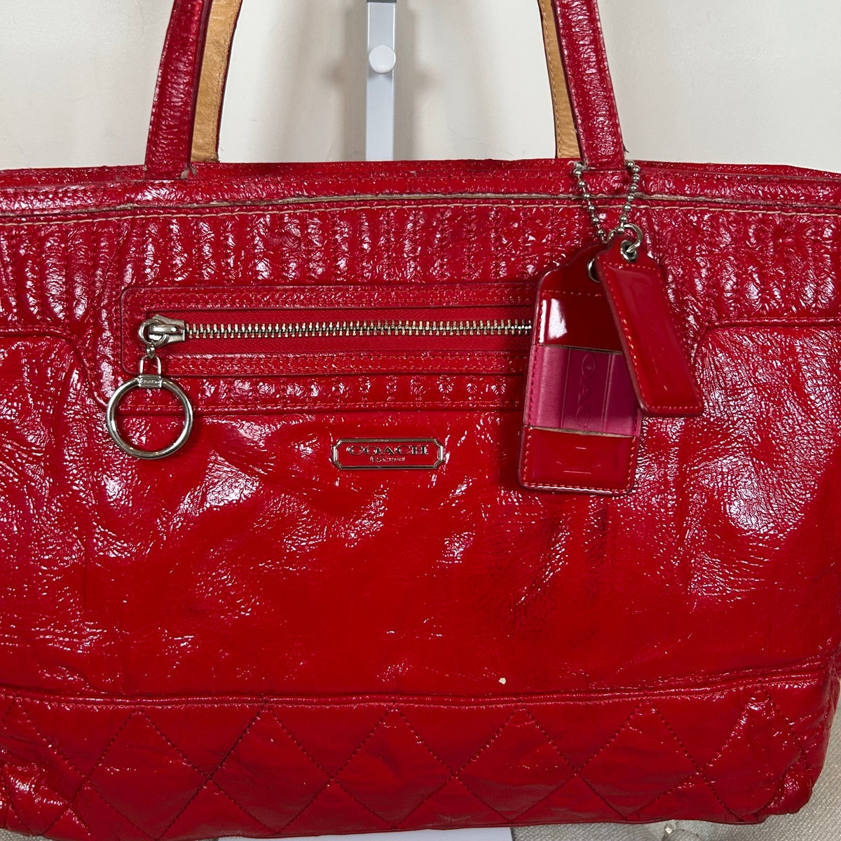 Coach Red Patent Leather Shoulder Bag G11768-18674