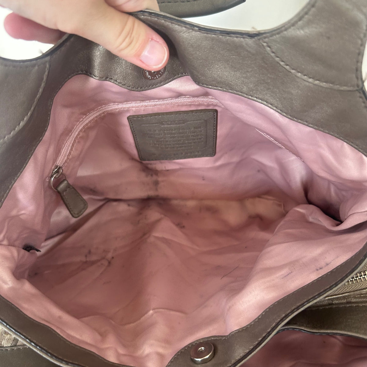 Coach Brown Monogram Lexi 3 Compartment Shoulder Bag L1120-F18828