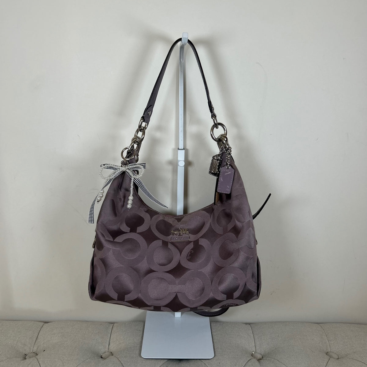 Coach Lilac Convertible Crossbody Hobo Bag D1082-14367