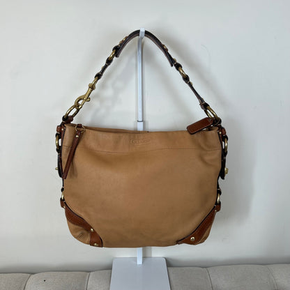 Coach Carly Tan Leather Shoulder Bag D0793-10615