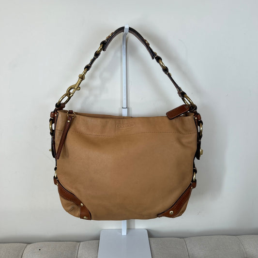 Coach Carly Tan Leather Shoulder Bag D0793-10615