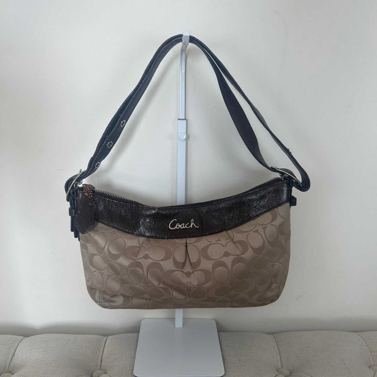 Coach Brown Monogram Crossbody Shoulder Bag C1120-F15511