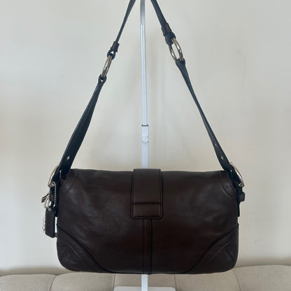 Coach Soho Brown Leather 2 Compartment Shoulder Bag H05S-3653