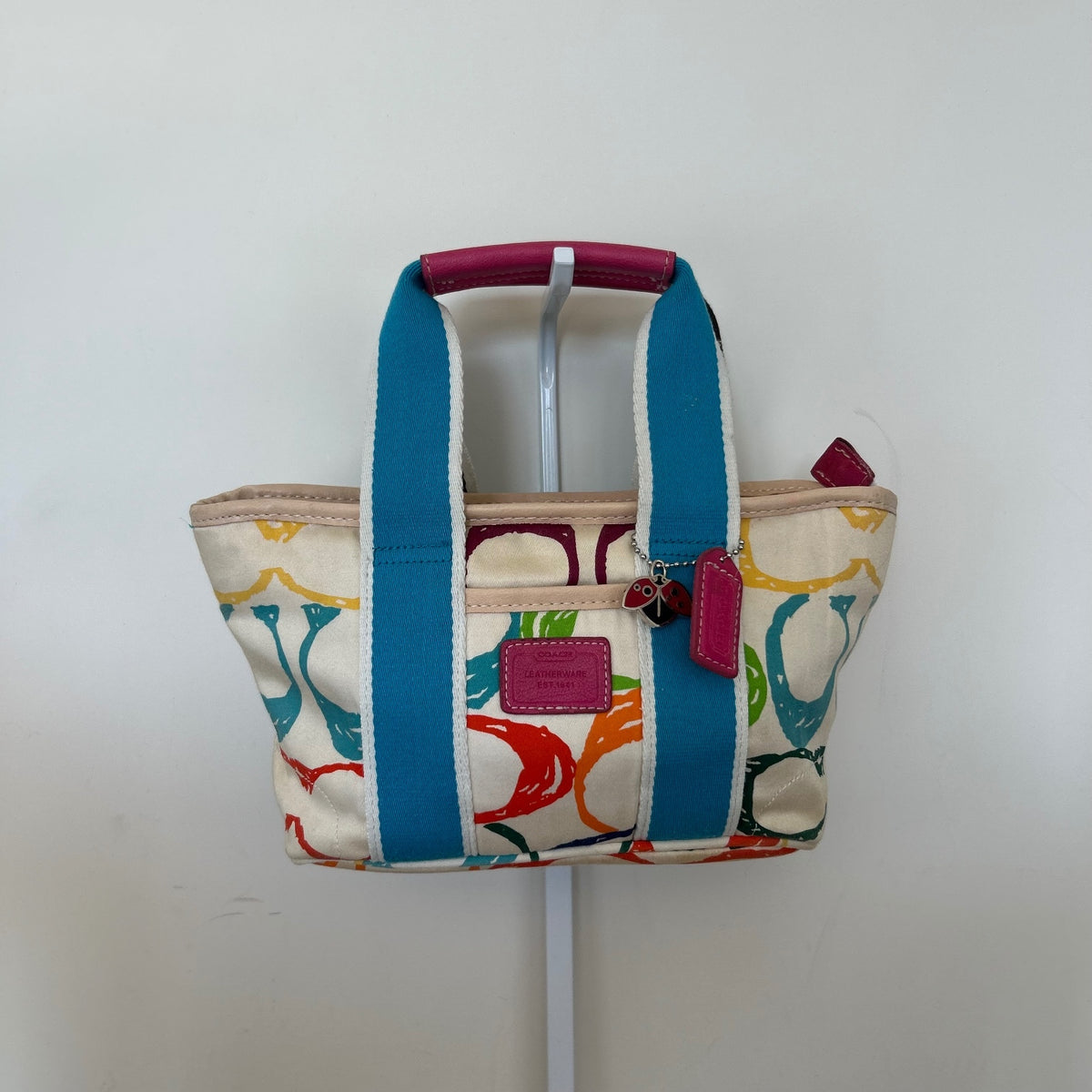Coach Mini Scribble Multicolor Shoulder Bag Handbag C04U-7064