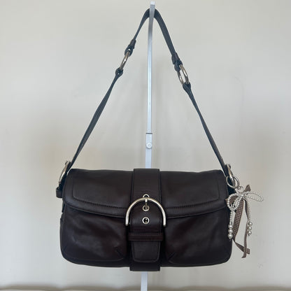 Coach Soho Brown Leather 2 Compartment Shoulder Bag H05S-3653
