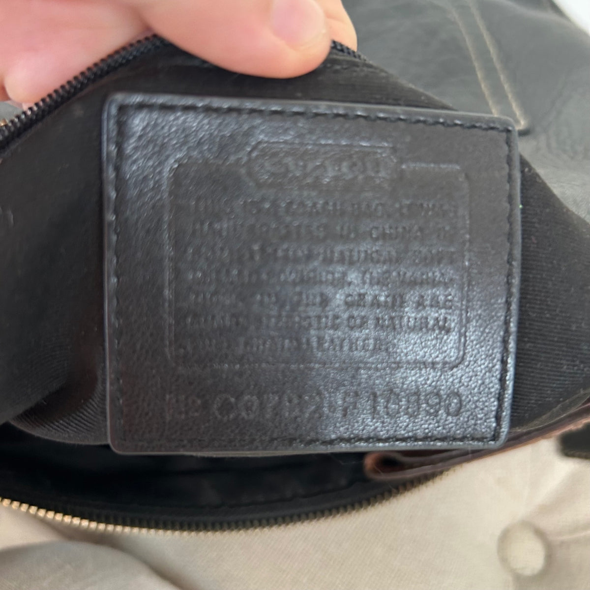 Coach Black Pebbled Leather Medium Mini Shoulder Bag C0782-F16890