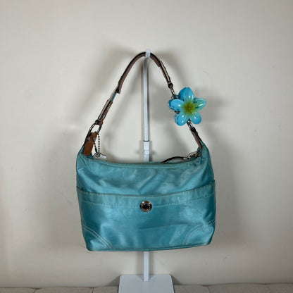 Coach Blue Nylon Hobo Shoulder Bag L0872-F11668