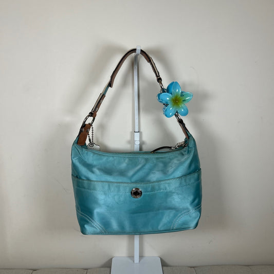 Coach Blue Nylon Hobo Shoulder Bag L0872-F11668