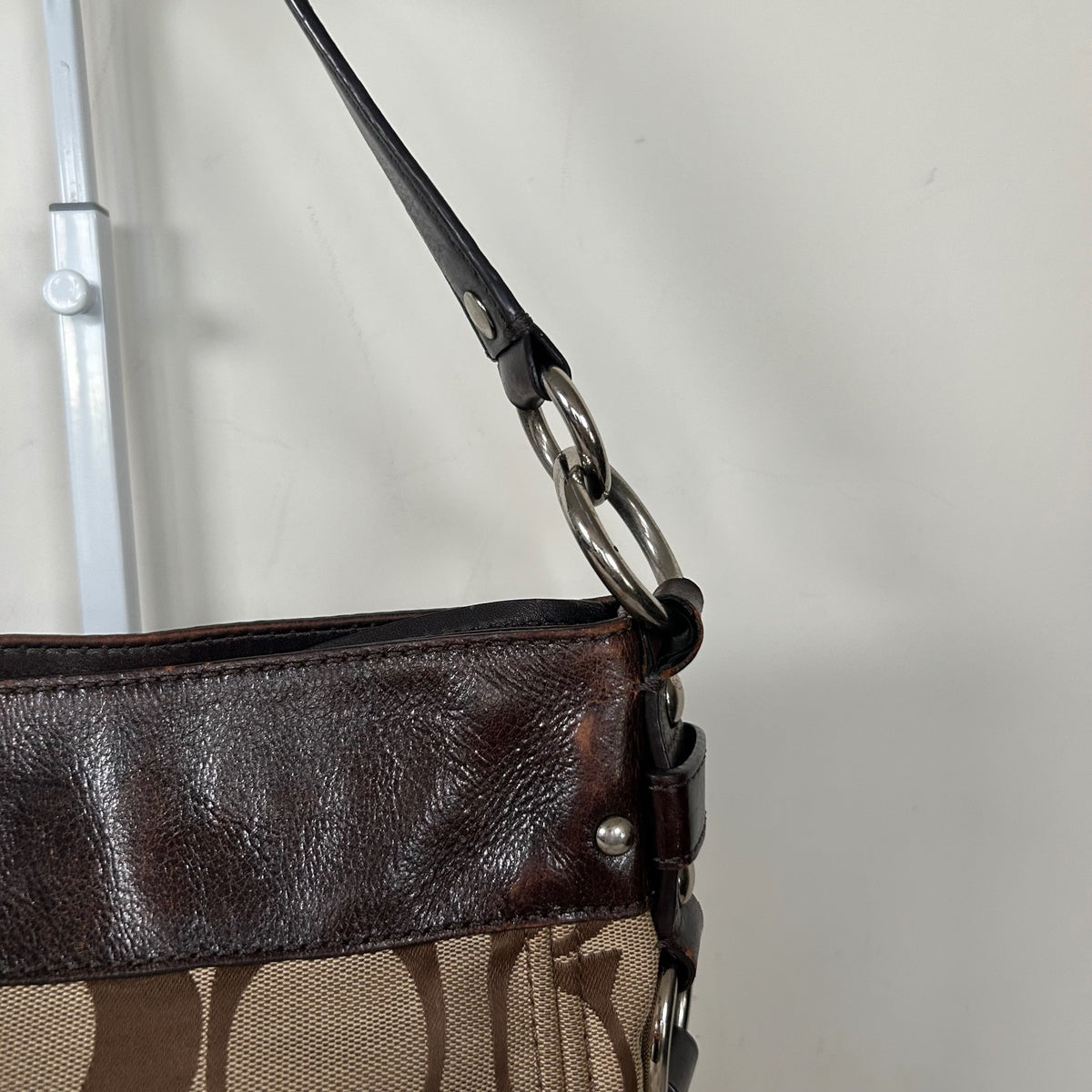 Coach Brown Zoe Shoulder Bag D1049-F14709