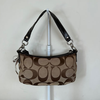 Coach Brown Monogram Stripe Mini Shoulder Bag H1176-F17439