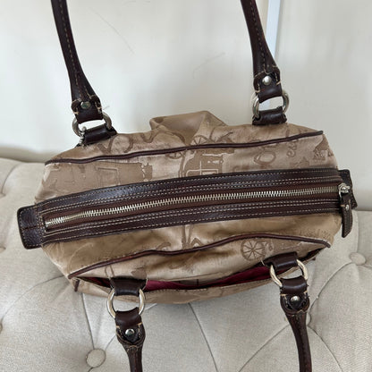 Coach Brown Horse & Carriage Shoulder Bag K0998-F14481