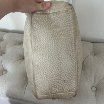 Coach Beige Optic Shoulder Bag with Leather Detail A063-7656