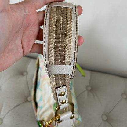 Coach Pastel Scribble Hobo Slouchy Shoulder Bag M05J-132