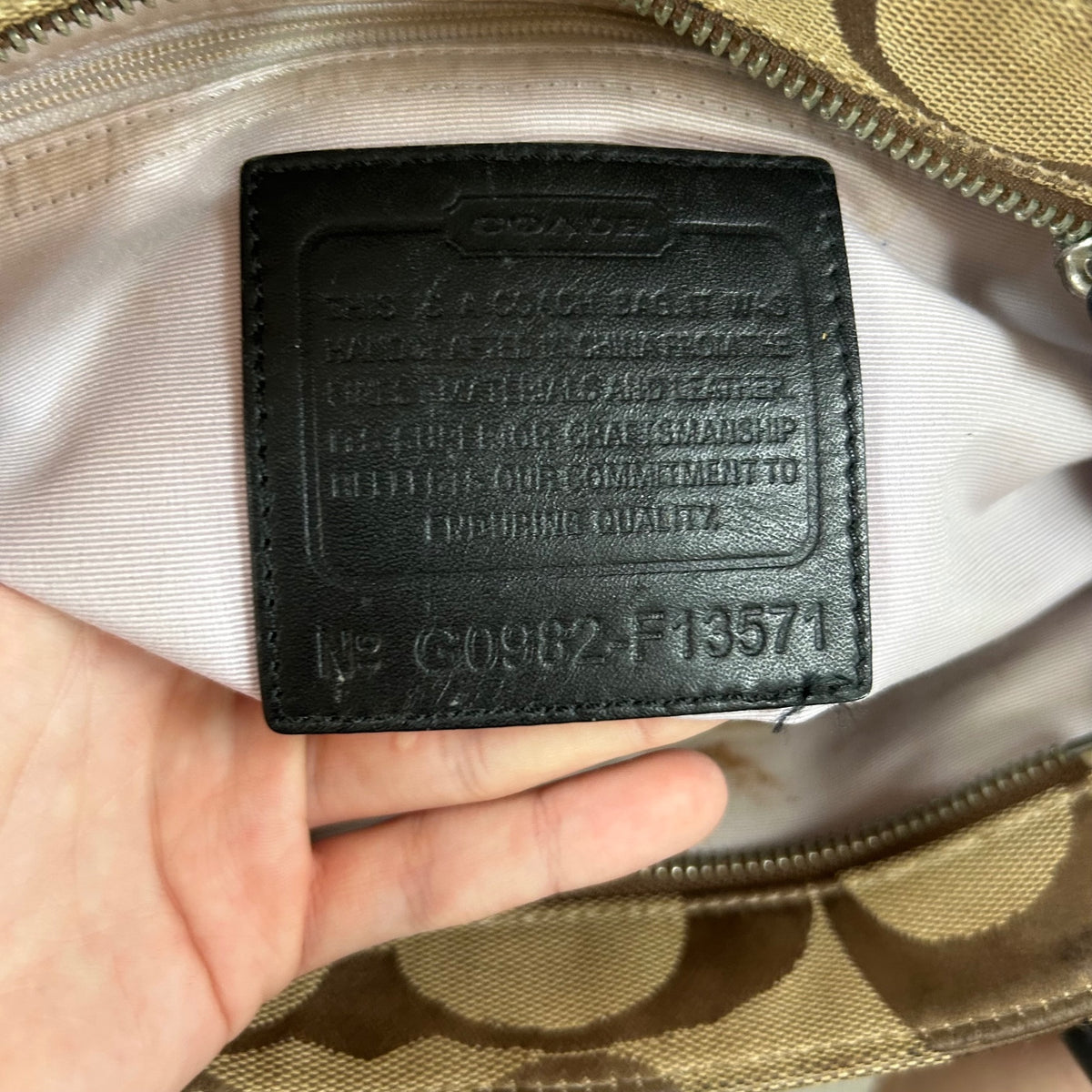 Coach Madeline Brown Monogram Shoulder Bag G0982-F13571