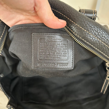 Coach Black Chelsea Pebbled Leather Shoulder Bag D0773-F10887