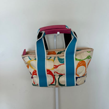 Coach Mini Scribble Multicolor Shoulder Bag Handbag C04U-7064