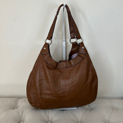 Coach Brown Leather Maggie 3 Compartment Buckle Front Shoulder Bag D1193-F17092