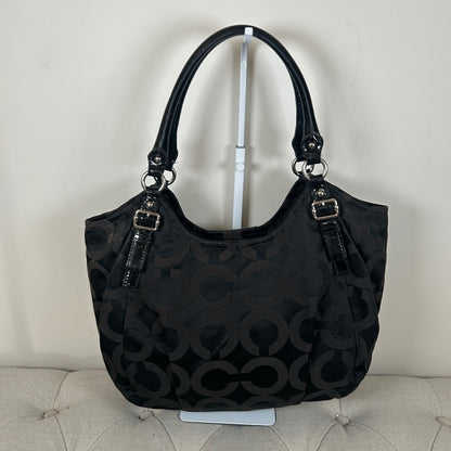 Coach Black Signature Monogram Shoulder Bag J1171-18649