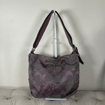 Coach Purple Convertible Monogram Shoulder Bag F1281-F15067