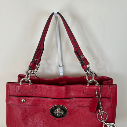 Coach Red Pebbled Leather Penelope Shoulder Bag H1169-F16531