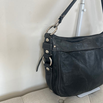 Coach Black Leather Zoe Shoulder Bag A1020-F14797