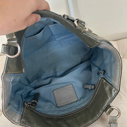 Coach Green Patent East/West Shoulder Bag C0973-F13761