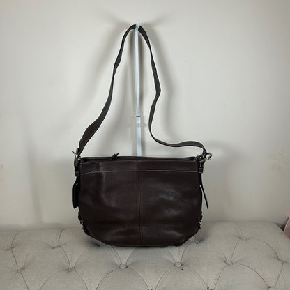 Coach Brown Pebbled Leather Convertible Shoulder Bag L1357-F15064