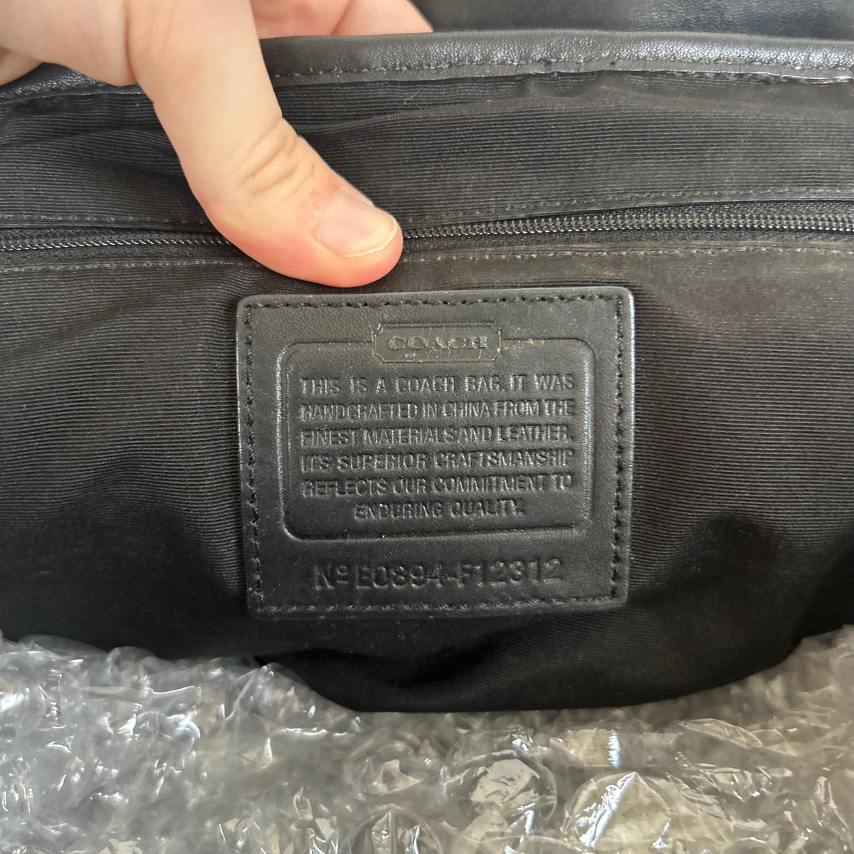 Coach Black Monogram Soho Satchel Shoulder Bag E0894-F12312