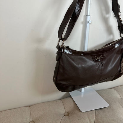Coach Brown Leather Convertible Shoulder Bag M1220-F19729