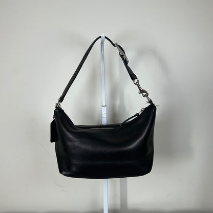 Coach Black Leather Mini Shoulder Bag Handbag H23-9596