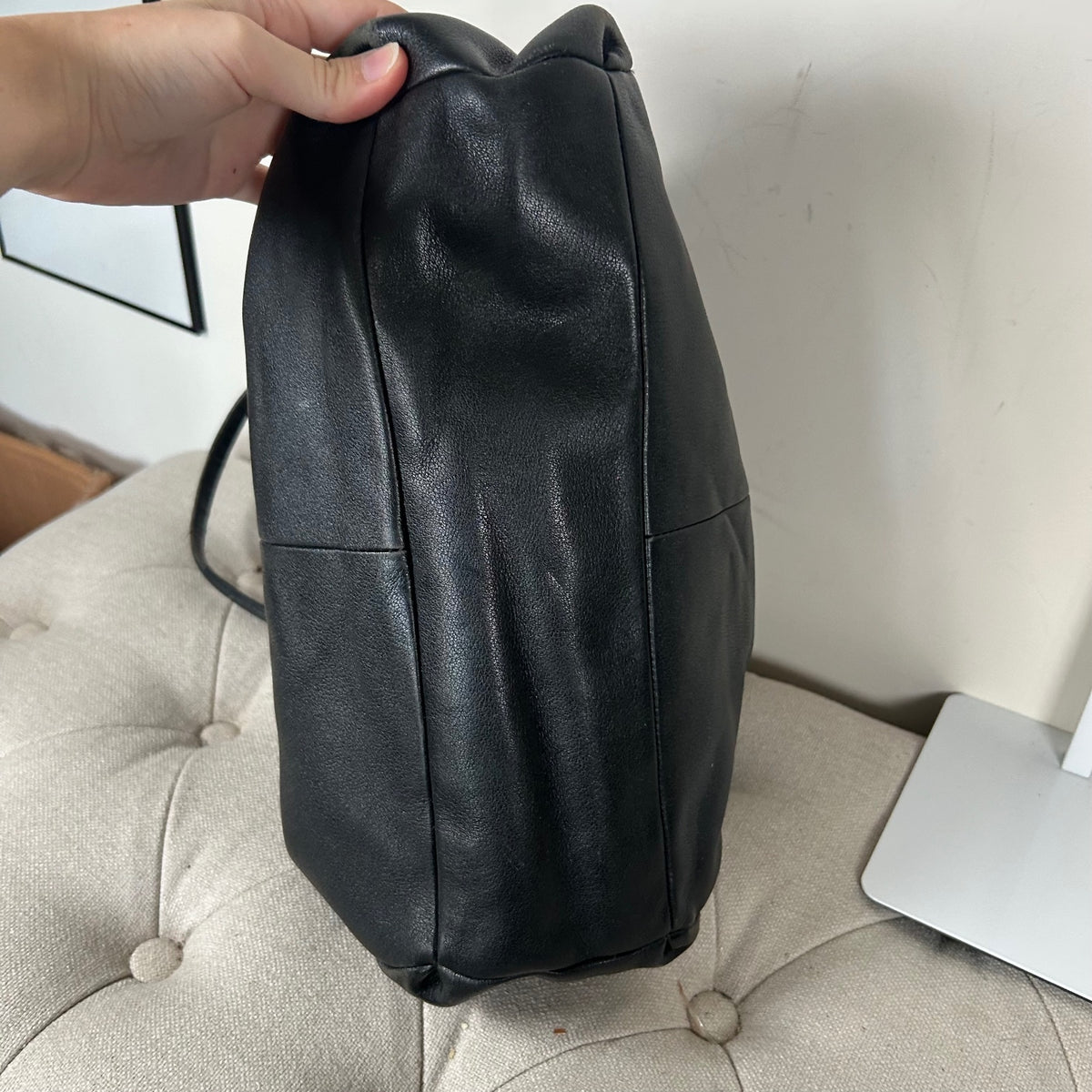 Coach Black Leather 3 Compartment Shoulder Bag E1376-26224