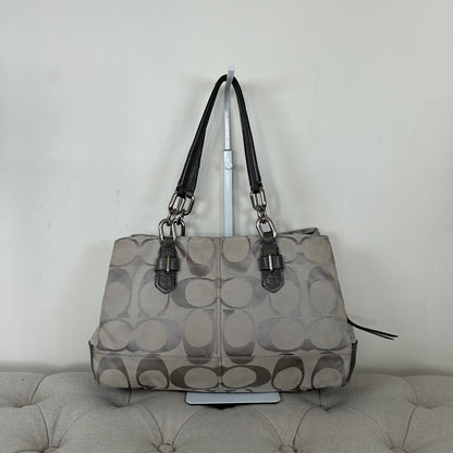 Coach Grey Monogram 3 Compartment Shoulder Bag C1173-17806