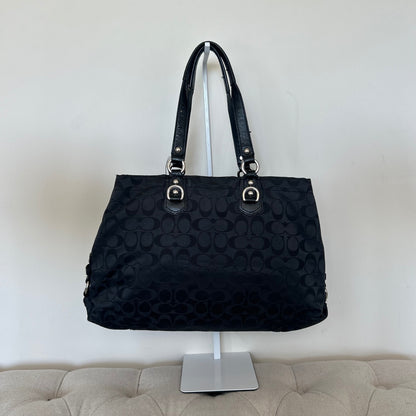 Coach Ashley Black Monogram Shoulder Bag K1060-F15510
