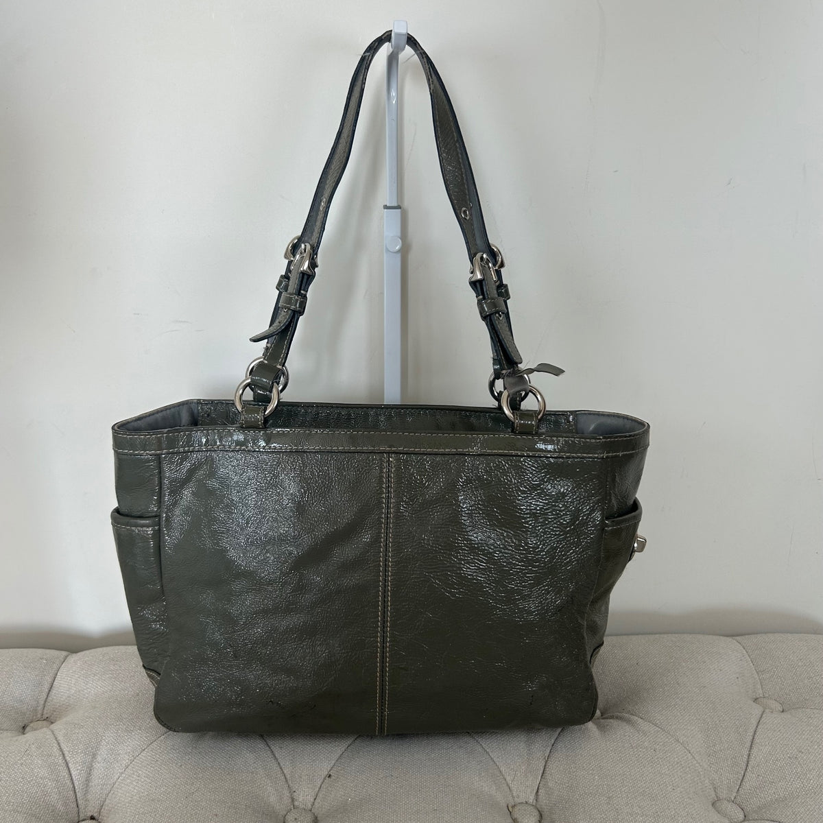 Coach Green Patent East/West Shoulder Bag C0973-F13761