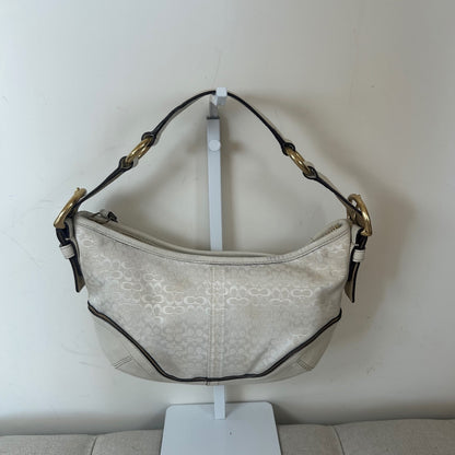 Coach White Monogram Hobo Shoulder Bag H04J-1455