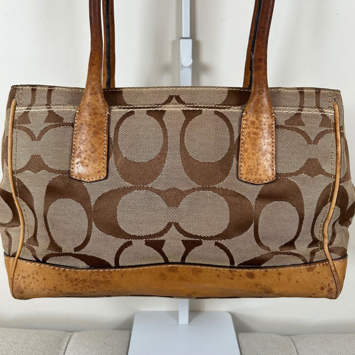 Coach Madeline Brown Monogram Shoulder Bag E0826-12463