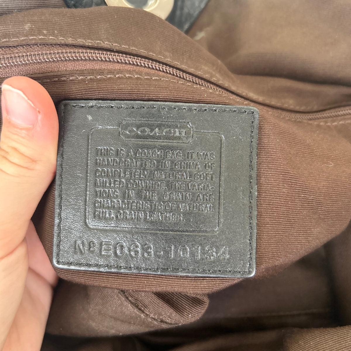Coach Black Pebbled Leather Chelsea Satchel E068-10134