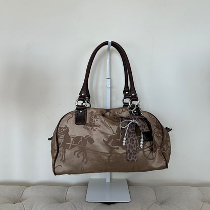 Coach Brown Horse & Carriage Shoulder Bag K0998-F14481