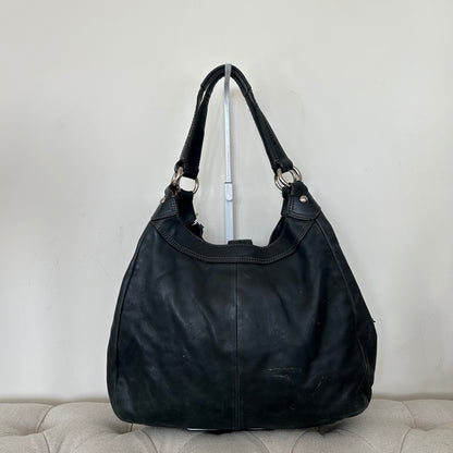 Coach Soho Black Leather Buckle 3 Compartment Slouchy Shoulder Bag B1294-F17092