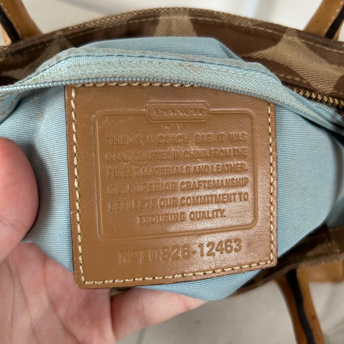 Coach Madeline Brown Monogram Shoulder Bag E0826-12463