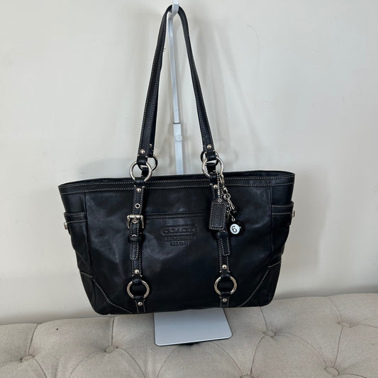 Coach Black Leather East-West Shoulder Bag D0882-F12343