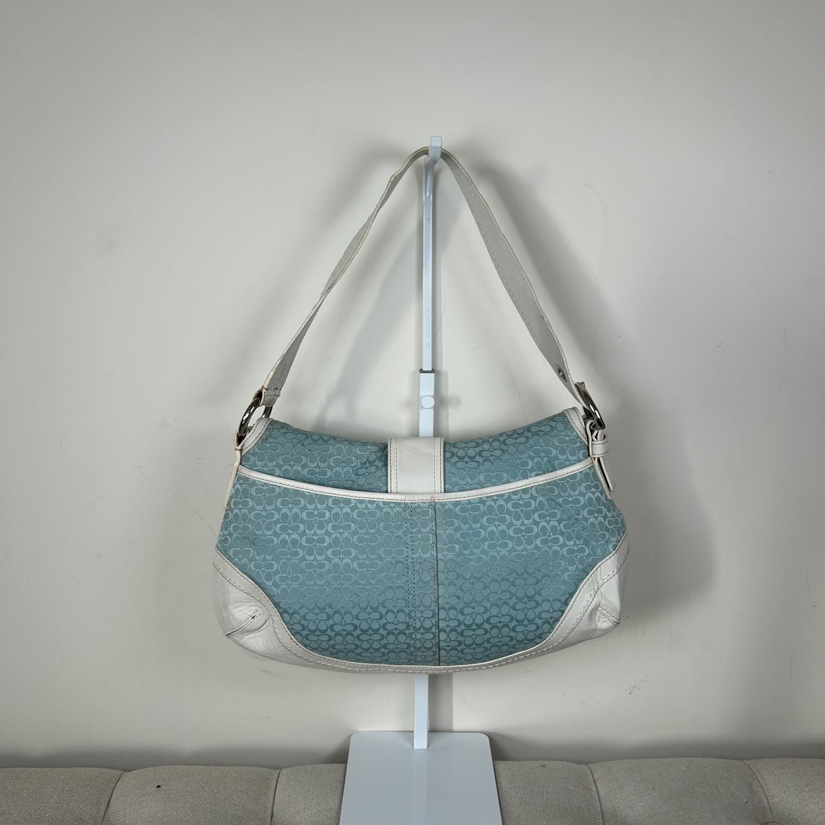 Rare Coach Baby Blue Soho Large Shoulder Bag M0726-F10926