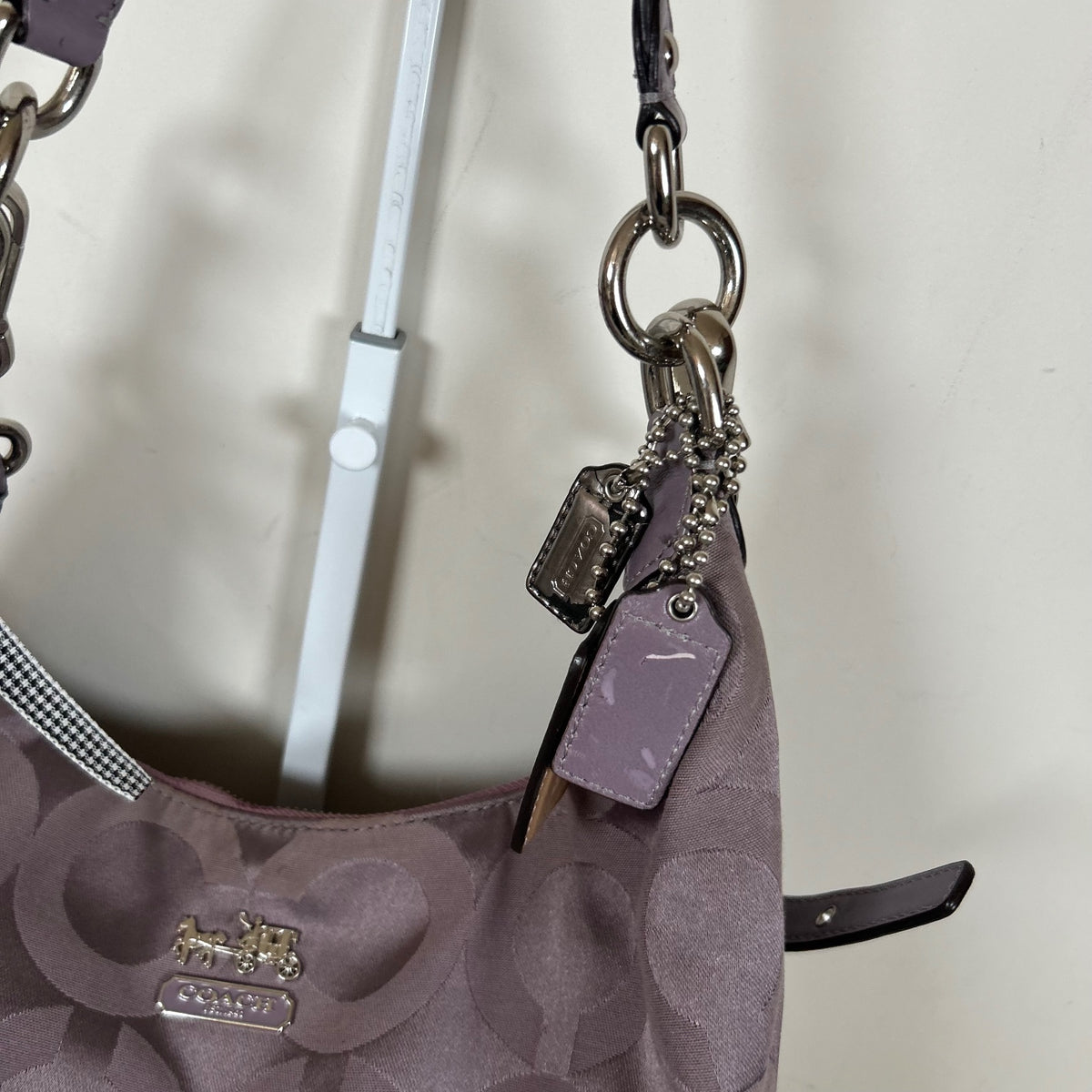 Coach Lilac Convertible Crossbody Hobo Bag D1082-14367