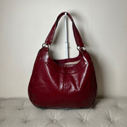 Coach Soho Red Patent Leather Hobo 3 Compartment Shoulder Bag