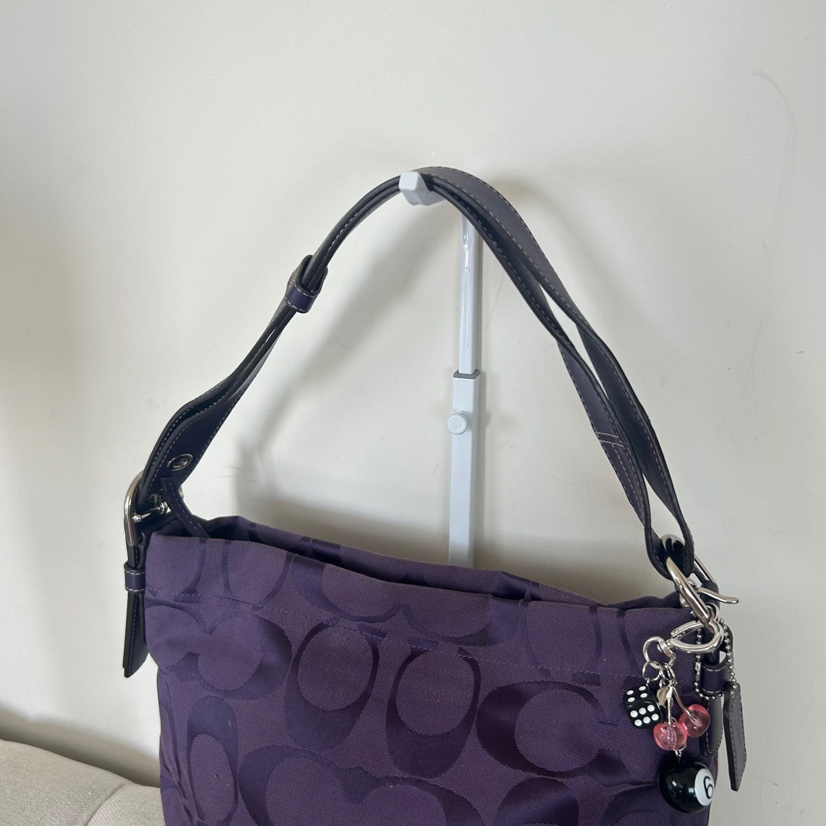 Coach Purple Monogram Crossbody Shoulder Bag G1059-F15067