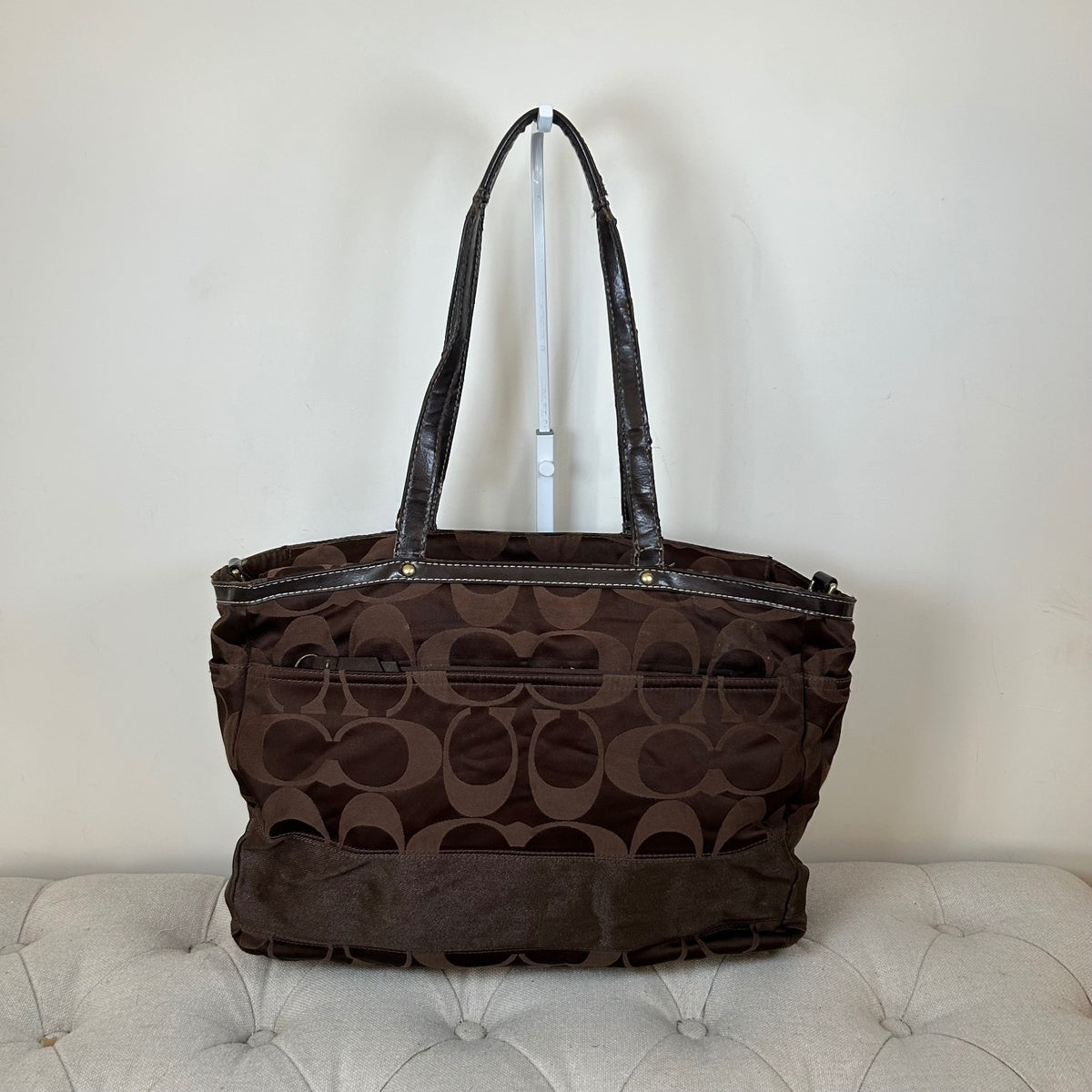 Coach Chocolate Brown Maternity Shoulder Bag H1161-F18033