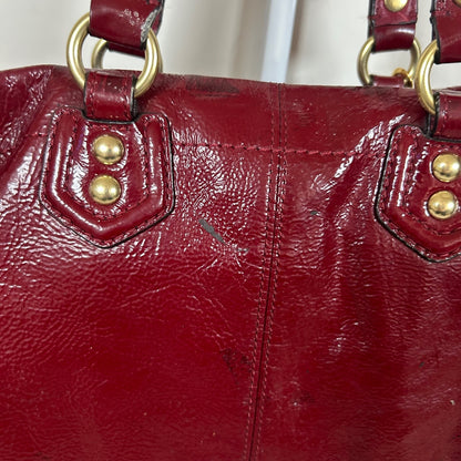 Coach Ashley Red Patent Leather Shoulder Bag H1276-F20464